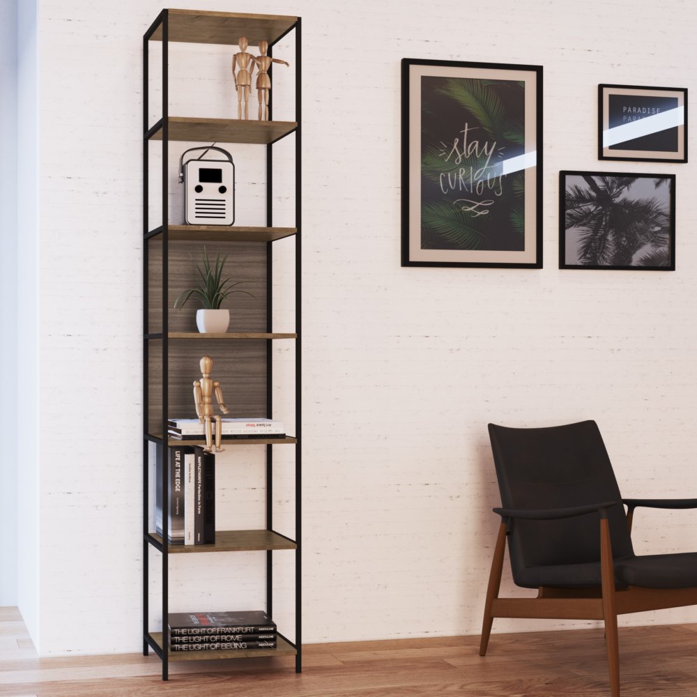 tall open bookcase