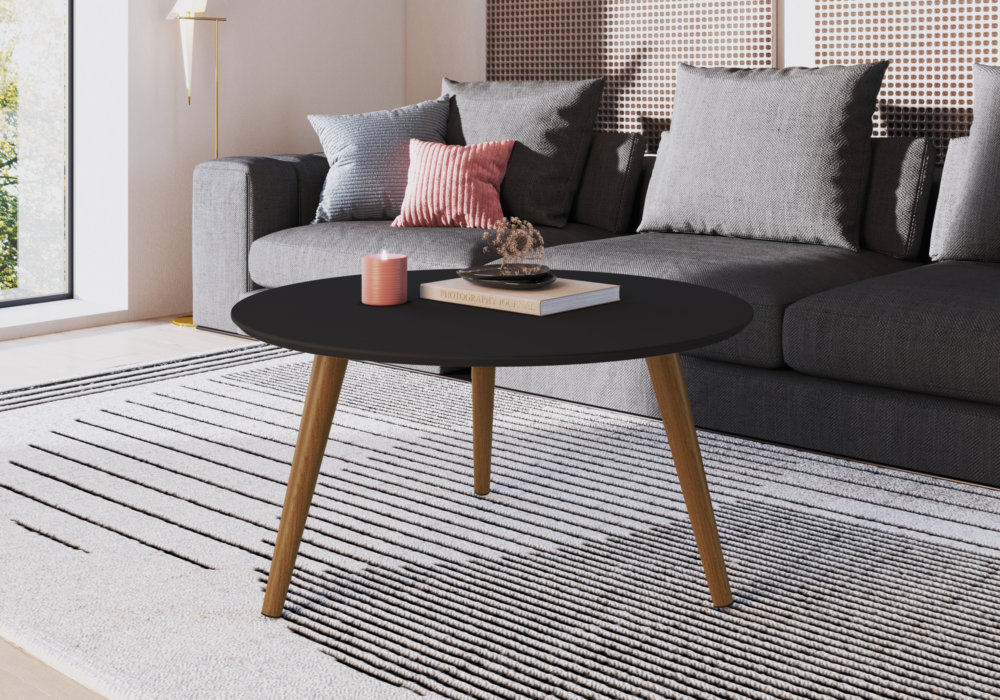 24601 - black and honey legs - small scandinavian-small-black-round-table