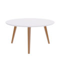 Eva 2 Small scandinavian style white coffee table