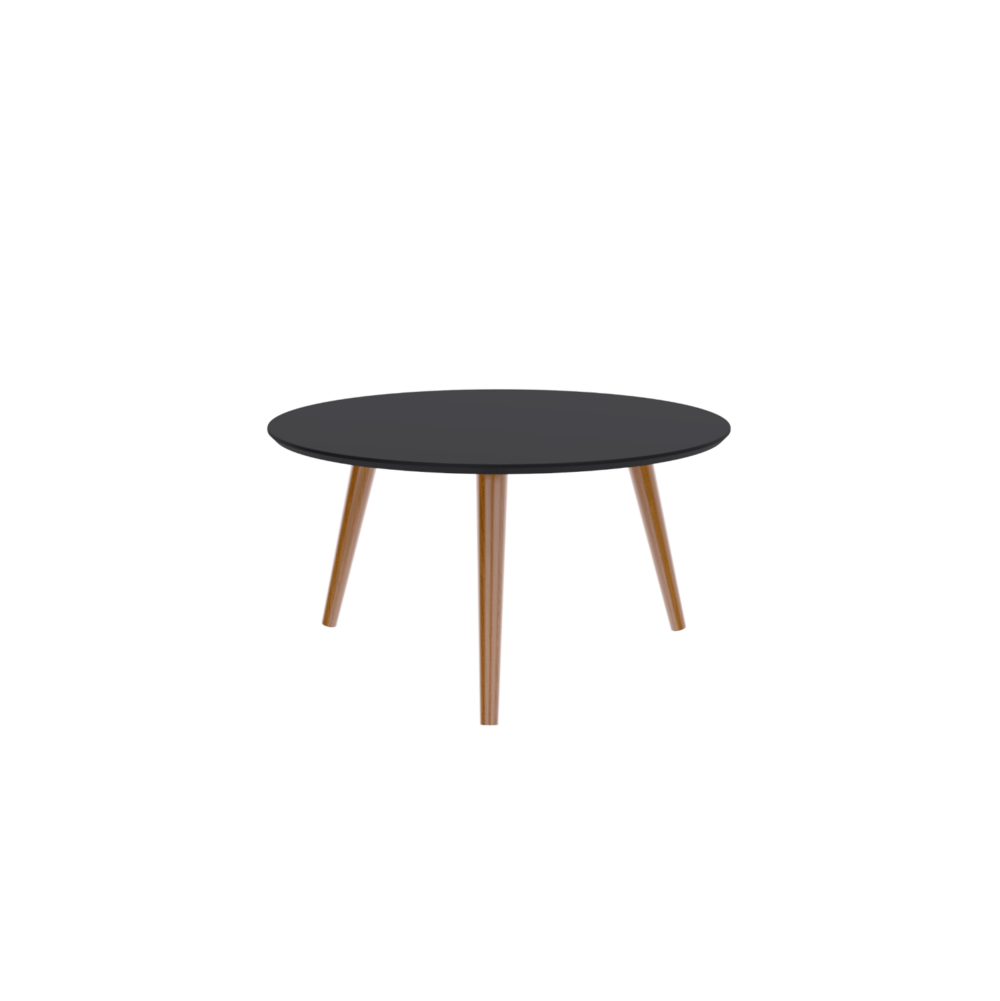 Eva Black 2 Small scandinavian style black coffee table