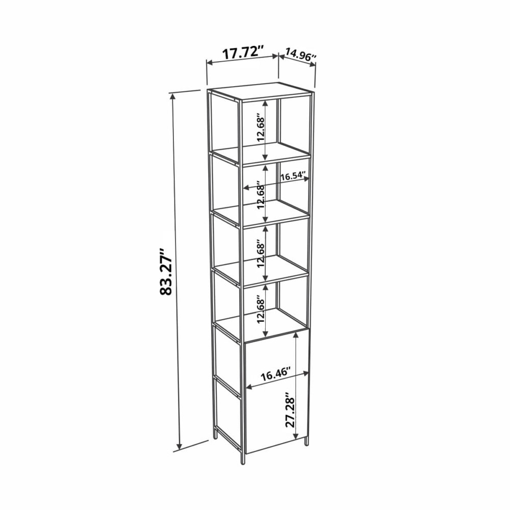 27806_brenda_bookcase_7 Industrial Bookcase dimensions - inches