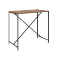 Counter Height Industrial Table. MDP wood and black steel legs