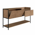 27851 Ulisses_Buffet-3 Industrial Style Buffet with 1 closed storage spaces and 1 drawer. Made of wood and black steel legs