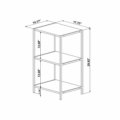 27867 Suzana Bookcase-4 Small industrial bookcase dimensions - inches