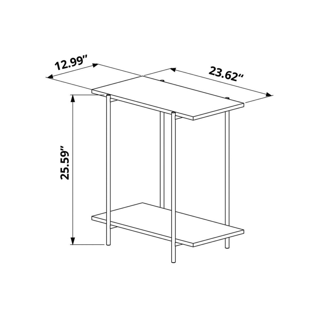 27869 Tristao Side Table-3 industrial side table dimensions - inches