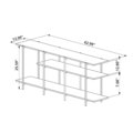 Industrial style console dimensions - inches