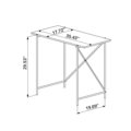 27873 Eloi Desk-4 Small industrial style desk - inches