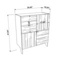 Amaral_Cabinet_Inches Dimensions of Industrial Wood Closed Cabinet with storage for wine