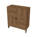 Amaral_Cabinet_3 Industrial Wood Closed Cabinet with storage for wine with white background