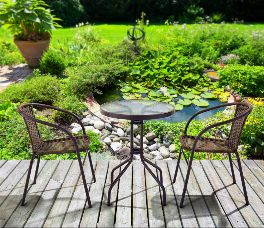 Set 4_Straight on_composite image outdoor dining set 3 piece patio dining set 2 person conversation outdoor set