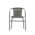 chair cascade outdoor rattan dining chair front view