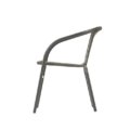 chair side cascade outdoor rattan dining chair side view